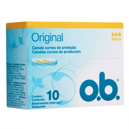 ABSORVENTE OB INTERNO MEDIO LEVE 10 PAGUE 8