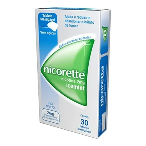 Nicorette 2Mg Menta 30Gomas