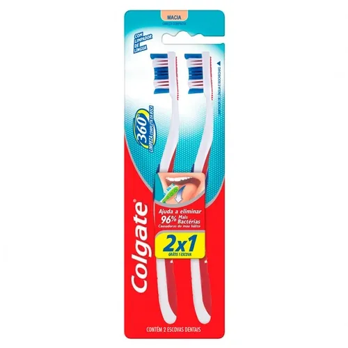 ESCOVA DENTAL COLGATE 360 MACIA 2UN