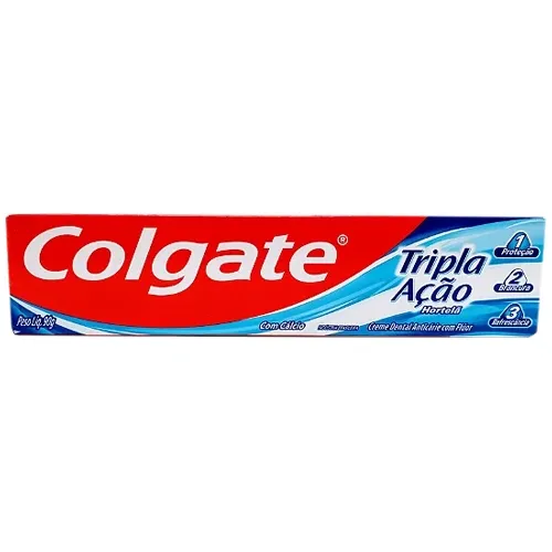 CREME DENTAL COLGATE TRIP ACAO HORT 90G
