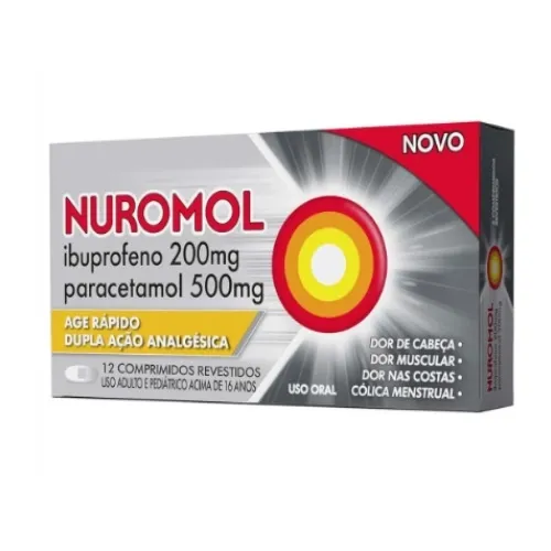 NUROMOL 200+500MG 12 COMPRIMIDOS