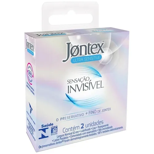 PRESERVATIVO JONTEX SENSACAO INVISIVEL 2UN
