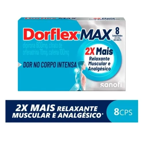 DORFLEX MAX 600MG+70MG+100MG 8CP