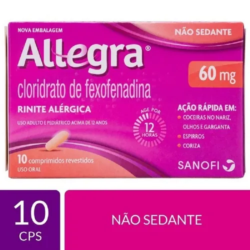 ALLEGRA 60MG 10CP REV
