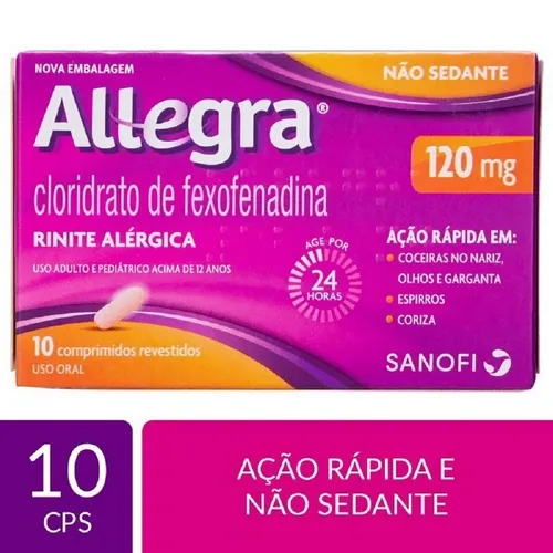 ALLEGRA 120 MG C/10 COMPRIMIDOS