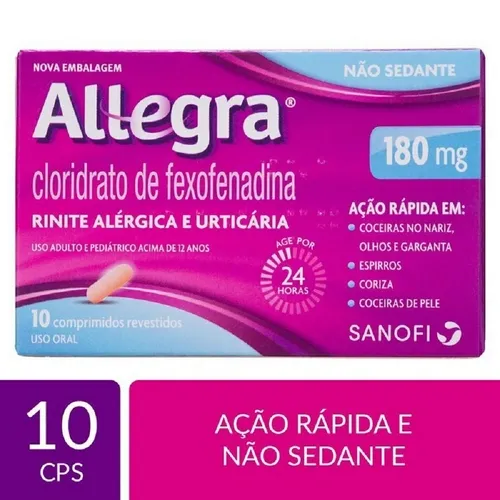 ALLEGRA 180 MG C/10 COMPRIMIDOS