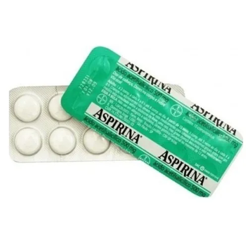 ASPIRINA ACIDO ACETILSALICILICO 500MG 10 COMPRIMIDOS