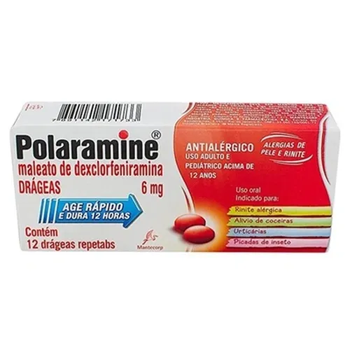 POLARAMINE REPETABS 6 MG C/12 DRG