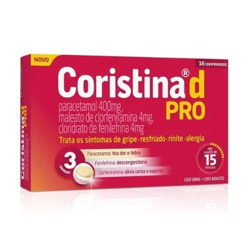 CORISTINA D PRO 400MG+4MG+4MG 16CP