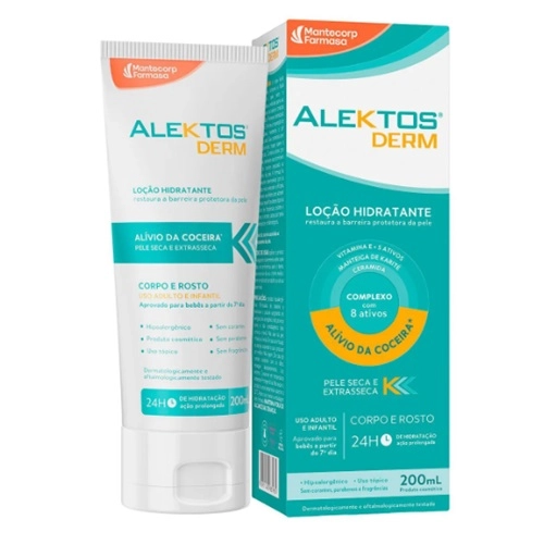 ALEKTOS DERM LOCAO HIDRATANTE CORPO E ROSTO 200ML
