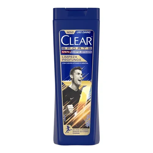 Shampoo Anticaspa Clear Men Limpeza Profunda 400Ml