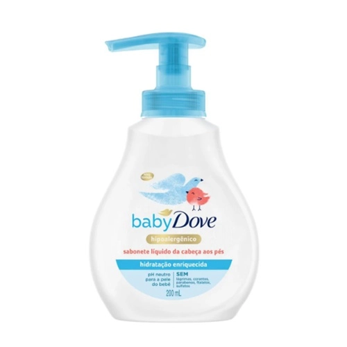 SABONETE LIQUIDO INFANTIL DOVE BABY HIDRATACAO ENRIQUECIDA 200ML