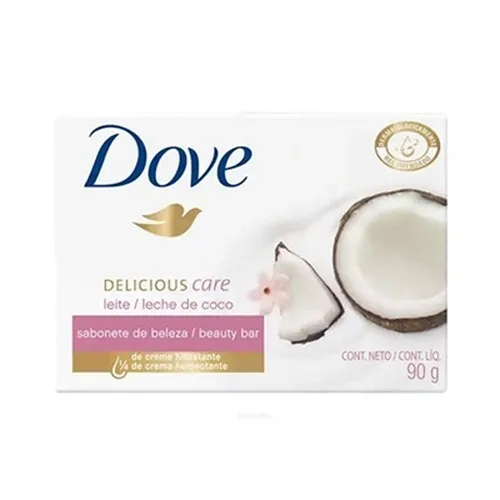 SABONETE DOVE CUIDADO INDULGENTE LEITE DE COCO/JASMIM 90G