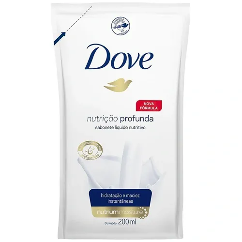 SABONETE LIQ DOVE NUTRICAO PROFUNDA REFIL 200ML