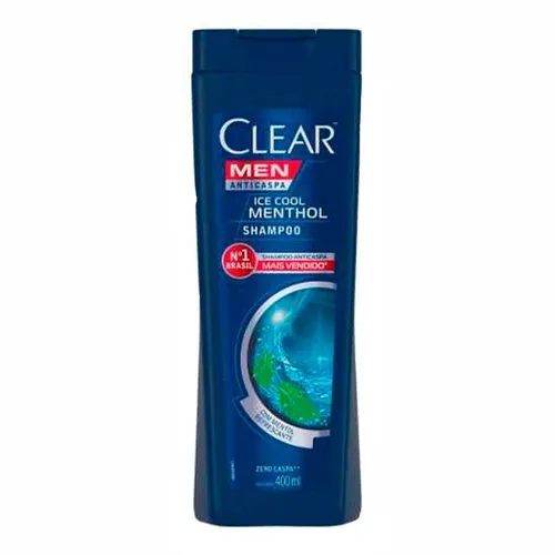 SHAMPOO ANTICASPA CLEAR MEN ICE COOL MENT L400P330ML
