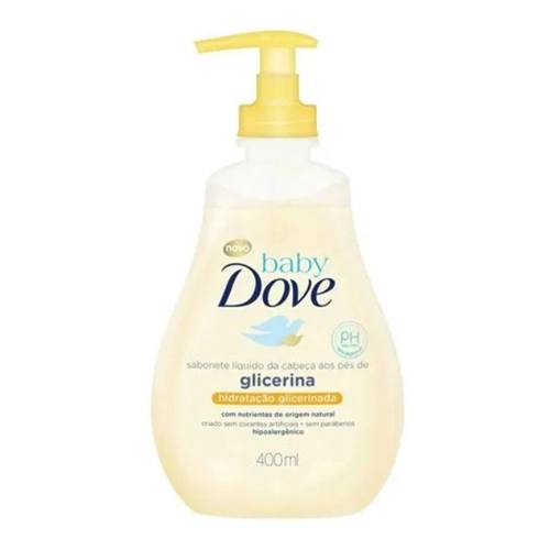 SABONETE LIQUIDO DOVE BABY HIDRATACAO GLICERINADA COM 400ML