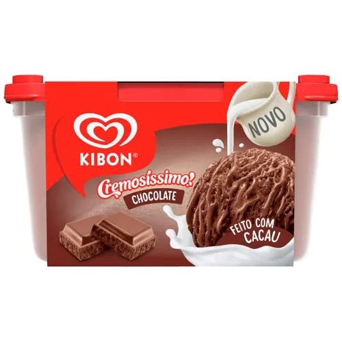 SORVETE KIBON CREMOS CHOCOLATE 1,
