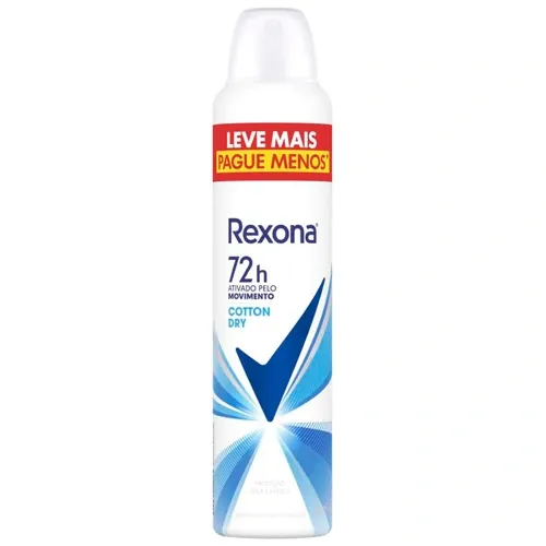 DESODORANTE REXONA AER COTTON DRY FEM 250ML
