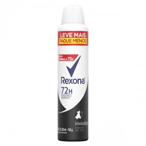 DESODORANTE REXONA AER INVISIBLE FEM L250MLP150ML