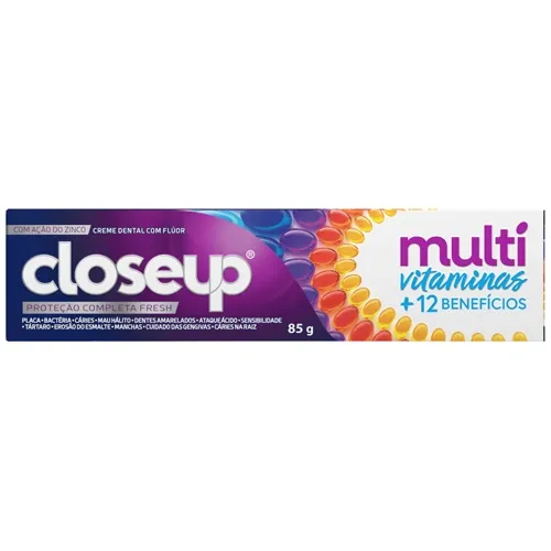 CREME DENTAL CLOSEUP MULTI VITAMINAS+12 BENEFICIOS FRESH 85G