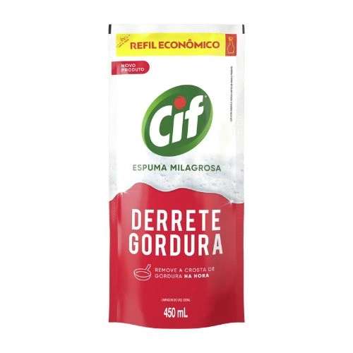 LIMPADOR DESENGORDURANTE  ESPUMA GATILHO COZINHA CIF REFIL 450 ML