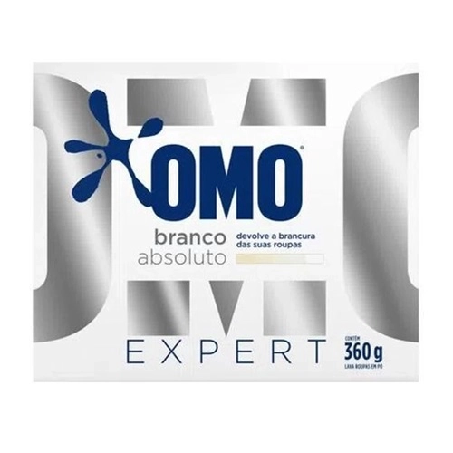 Lava Roupas Omo Branco Absoluto Expert 360 Gramas