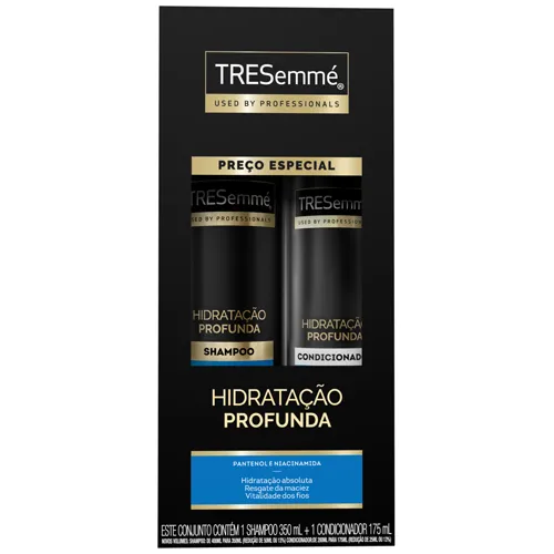 SHAMPOO E CONDICIONADOR TRESEMME HIDRATACAO PROFUNDA 350ML+175ML
