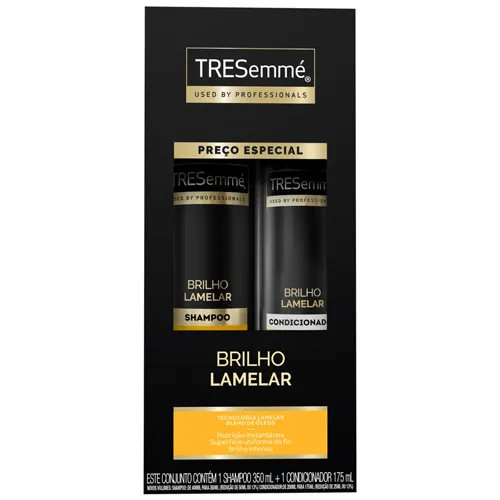 SHAMPOO+CONDICIONADOR TRESEMME BRILHO LAMELAR 350+175ML