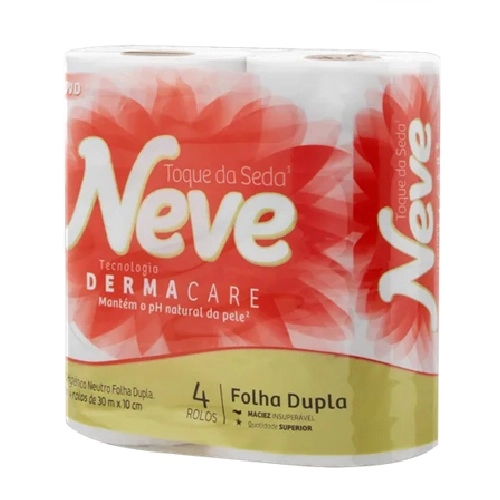 PAPEL HIGIENICO NEVE FOLHA DUPLA NEUTRO 4UN
