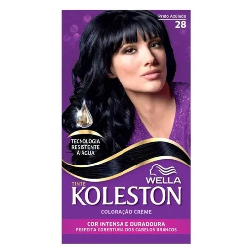 TINTA KOLESTON 28 PRETO AZULADO KIT 1UN