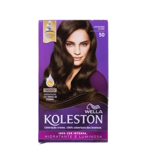 TINTA KOLESTON 50 CASTANHO CLARO KIT 1UN