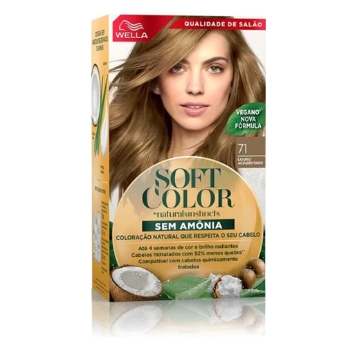 TINTA SOFT COLOR 71 LOURO ACINZENTADO S/AMONIA 1UN