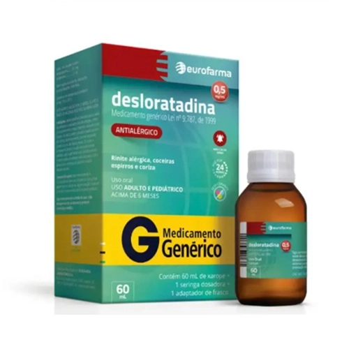 DESLORATADINA XAROPE 60ML EURO