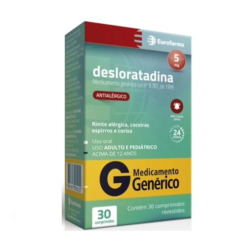 DESLORATADINA 5MG 30 COMPRIMIDOS EURO