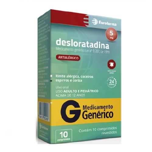 DESLORATADINA 5MG 10 COMPRIMIDOS EURO