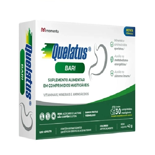 QUELATUS BARI SUPLEMENTO ALIMENTAR 30 COMPRIMIDOS MASTIGAVEIS