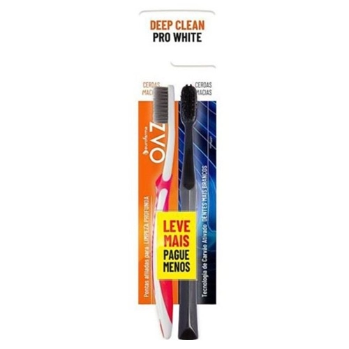 ESCOVA DENTAL OAZ DEEP CLEAN PRO WHITE MACIA 2UN