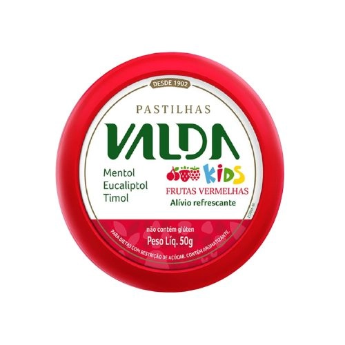 VALDA KIDS FRUTAS VERMELHAS 50G