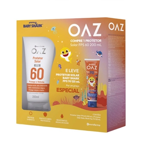 KIT PROTETOR OAZ F60+F70 BABY 2UN 200ML+125ML