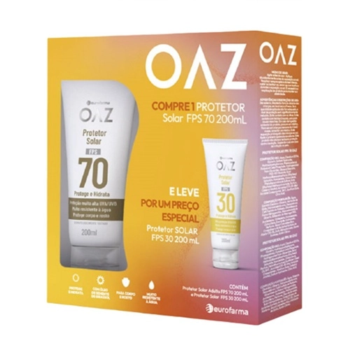 KIT PROTETOR OAZ F70+F30 2UN 200ML
