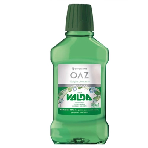 ENXAGUANTE BUCAL OAZ VALDA ZERO ALCOOL 500ML