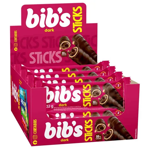 Chocolate Neug Sticks Bibs Dark 32