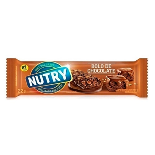 BARRA CEREAL NUTRY BOLO CHOCOLATE 22G