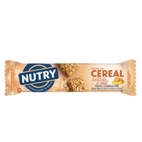 BARRA CEREAL NUTRY AVEIA/BANANA/MEL 22G