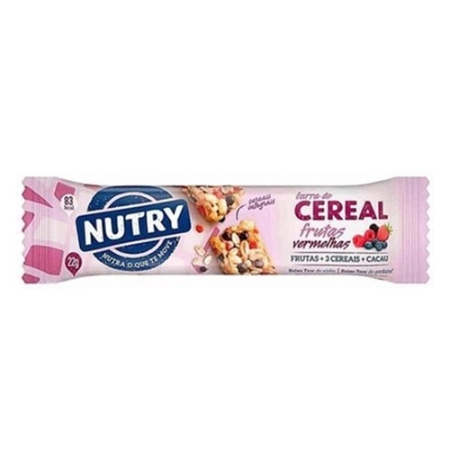 BARRA CEREAL NUTRY FRUTAS VERMELHAS 22G