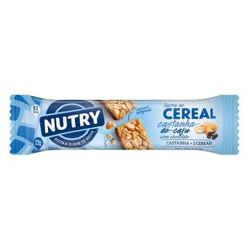 BARRA CEREAL NUTRY CASTANHA DE CAJU/CHOCOLATE 22G