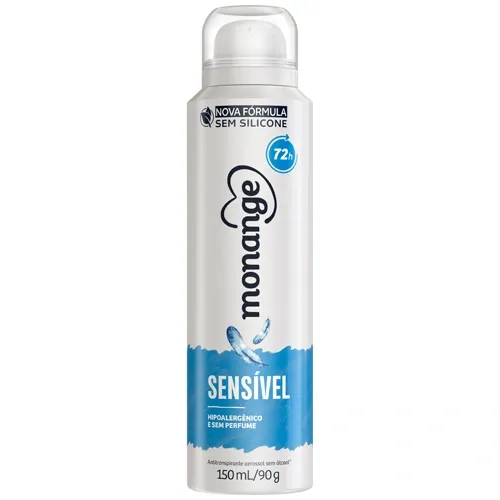 DESODORANTE MONANGE AEROSSOL SENSIVEL 150ML