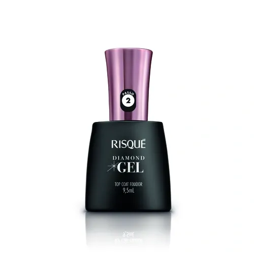 ESMALTE RISQUE GEL DIAMOND TOP COAT FIXADOR 9,5ML