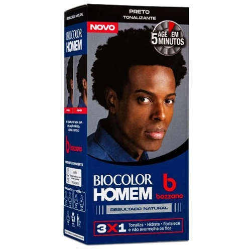 TINTA BIOCOLOR HOMEM 3X1 PRETO 1UN
