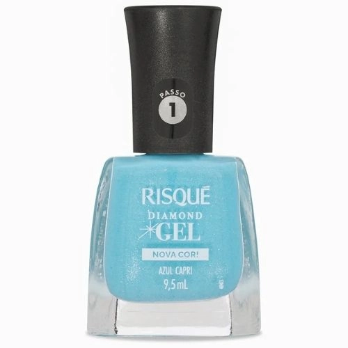 ESMALTE RISQUE GEL DIAMOND AZUL CAPRI 9,5ML
